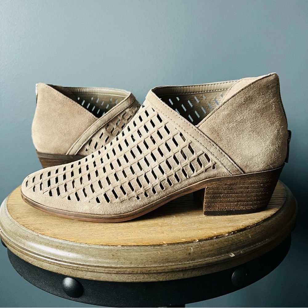 Vince Camuto Perforated Ankle Booties